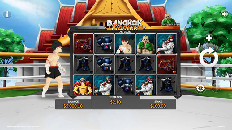 Bangkok fighter slot machine gameplay